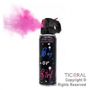 Aerosol polvo para revelacion de genero rosa x 1